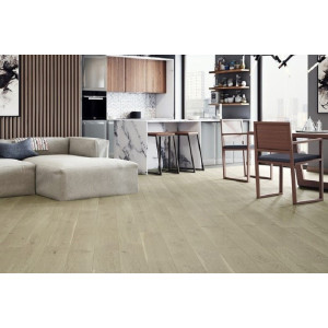 Паркетная доска Barlinek PURE Дуб Nude Grande COUNTRY, 1х полосный, лак, 2v фаска, брашированный, 14*180*2200 мм