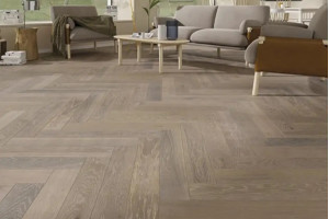 Паркетна дошка англійська ялинка Weitzer Parkett Herringbone 90° WP 475 Oak Colorado Diamond ice