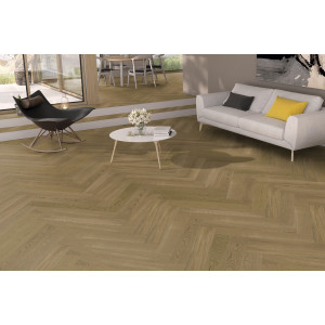 Паркетная доска английская елка Weitzer Parkett Herringbone 90° WP 475 Oak Mandel