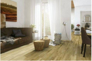 Паркетна дошка Barlinek Life Дуб Amazon Molti SELECT, 3х смуговий, лак, 14*207*2200 мм