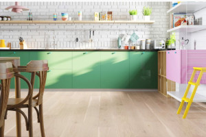 Паркетна дошка Barlinek Smaki Zycia Дуб Pudding Grande FAMILY, 1 смуговий, матовий лак, браширований, фаска 4 V, 14*180*220 мм