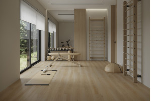 Кварц вініл Barlinek Next Step Standard Almond Oak, натур, 34 клас, ультра-матовий лак, мікрофаска 4v, підкладка, 5.5*198*1234 мм