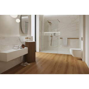 Кварц вініл Barlinek Next Step Standard Brass Oak, натур, 34 клас, ультра-матовий лак, мікрофаска 4v, 4.5*198*1234 мм