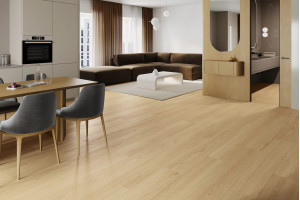 Кварц вініл Barlinek Next Step Standard Pearl Oak, селект, 34 клас, ультра-матовий лак, мікрофаска 4v, підкладка, 5.5*198*1234 мм