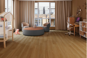 Кварц вініл Barlinek Next Step Standard Wheat Oak, селект, 34 клас, ультра-матовий лак, мікрофаска 4v, підкладка, 5.5*198*1234 мм