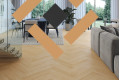 Кварц вініл Barlinek Next Step Herringbone Cream Oak HB, селект, 34 клас, ультра-матовий лак, мікрофаска 4v, 5*127.9*639.5 мм