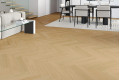 Кварц вініл Barlinek Next Step Herringbone Cream Oak HB, селект, 34 клас, ультра-матовий лак, мікрофаска 4v, 5*127.9*639.5 мм
