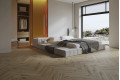 Кварц вініл Barlinek Next Step Herringbone Desert Oak HB, рустик, 34 клас, ультра-матовий лак, мікрофаска 4v, 5*127.9*639.5 мм