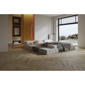 Кварц вініл Barlinek Next Step Herringbone Desert Oak HB, рустик, 34 клас, ультра-матовий лак, мікрофаска 4v, 5*127.9*639.5 мм