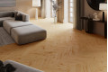 Кварц вініл Barlinek Next Step Herringbone Ginger Oak HB, рустик, 34 клас, ультра-матовий лак, мікрофаска 4v, 5*127.9*639.5 мм