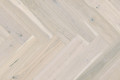 Паркетна дошка Barlinek PURE Classico Line англійська ялинка Дуб Cappuccino VARIOUS, матовий лак, брашований, 4-х стороння мікрофаска 14*180*725 мм