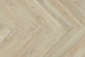 Паркетна дошка Barlinek PURE Classico Line англійська ялинка Дуб Grissini Family, білий матовий лак крем, брашований, 4-х стороння мікрофаска, 14*130*725 мм