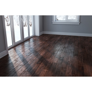 Паркетна дошка Brand Wood Гевея гладка BROWN