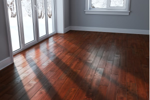 Паркетна дошка Brand Wood Гевея гладка RED