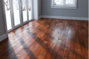 Паркетна дошка Brand Wood Гевея зістарена RED