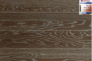 Паркетна дошка Serifoqlu Дуб Люкс 1-х підлога, лак, G-36, браш, фаска 4V.