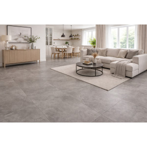 Вінілова підлога Tarkett Art Vinyl Express STUCCO WARM GREY, 2.5*500*1000 мм, без фаски, вологостійкий, 43 клас, робочий шар 0.7 мм
