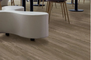 Вінілова підлога Tarkett Art Vinyl Express OAK MODERN BROWN, 2.5*160*1000 мм, 4v фаска, вологостійкий, 43 клас, робочий шар 0.7 мм