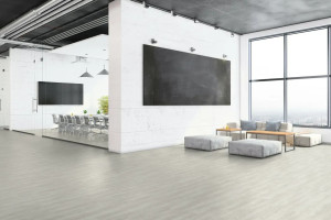 Вінілова підлога Tarkett Art Vinyl Express OAK TREND BEIGE, 2.5*200*1200 мм, 4v фаска, вологостійкий, 43 клас, робочий шар 0.7 мм