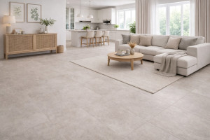 Вінілова підлога Tarkett Art Vinyl Express TISSE LIGHT BROWN, 2.5*665*665 мм, 4v фаска, вологостійкий, 43 клас, робочий шар 0.7 мм