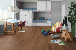 Паркетна дошка Tarkett Rumba Дуб Лава, натур, лак, cереднє брашування,  14*120*1200 мм