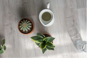 Вінілова підлога клейова Vinilam 2,5 mm 20468 Дуб Ален, 43 клас, мікрофаска, 2.5*188*1228 мм