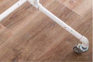 Вінілова підлога клейова Vinilam 2,5 mm 8172 Дуб Галле, 43 клас, мікрофаска, 2.5*188*1228 мм