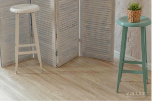 Вінілова підлога клейова Vinilam 2,5 mm 81306 Дуб Килль, 43 клас, мікрофаска, 2.5*188*1228 мм