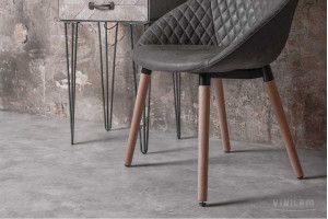 Вінілова підлога клейова Ceramo VINILAM плитка 2,5 mm 61606 Бетон, 43 клас, мікрофаска, 2.5*475*950 мм