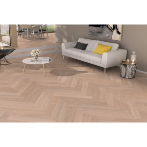 Паркетная доска английская елка Weitzer Parkett Herringbone 90° WP 475 Oak Kaschmir