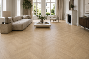 Паркет ялинка англійська 3-шарова Arkwood Loft Oak Eggplant дуб рустик 14*100*500 мм