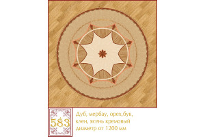 Паркетна розетка 583