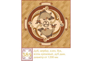 Паркетна розетка 589