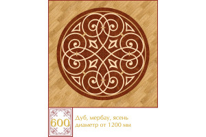 Паркетна розетка 600