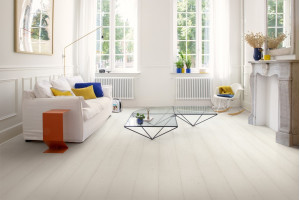 Ламінат Quick-Step Capture Дуб фарбований білий, 32 клас, фаска 4v, водостійкий, 9*212*1380 мм