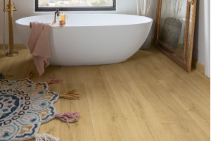 Ламінат Quick-Step Capture Дуб шліфований теплий натуральний, 32 клас, фаска 4v, водостійкий, 9*212*1380 мм