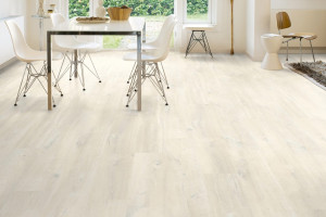 Ламінат Quick-Step Creo Дуб білий Шарлотта, 32 клас, без фаски, вологостійкий, 7×190×1200 мм