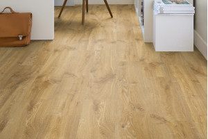 Ламінат Quick-Step Creo Дуб натуральний Луізіанна світло-коричневий, 32 клас, без фаски, вологостійкий, 7×190×1200 мм