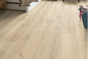 Ламінат Quick-Step Creo Дуб світлий Теннесі бежевий, 32 клас, без фаски, вологостійкий, 7×190×1200 мм