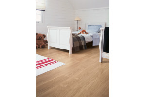 Ламінат Quick-Step Eligna Дуб лакований білий, 32 клас, без фаски, вологостійкий, 8*156*1380 мм