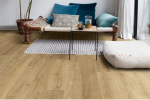 Ламінат Quick-Step Eligna Дуб натуральний Ріва, 32 клас, без фаски, вологостійкий, 8*156*1380 мм