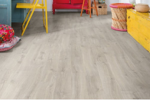 Ламінат Quick-Step Eligna Дуб сірий Ньюкасл, 32 клас, без фаски, вологостійкий, 8*156*1380 мм