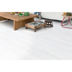 Ламинат Quick-Step Impressive Доска белая, 32 класс, фаска 4v, влагостойкий, 8*190*1380 мм