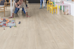 Ламінат Quick-Step Impressive Дуб бежевий розпиляний, 32 клас, фаска 4v, влагостійкий, 8*190*1380 мм