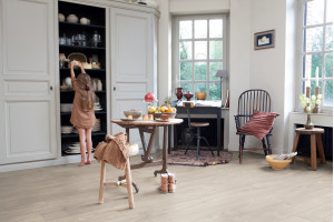 Ламінат Quick-Step Largo Дуб домініканський сірий, 32 клас, фаска 4v, влагостійкий, 9.5*205*2050 мм