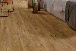 Quick-Step винил Liv Помірний коричневий кантрі-шарм, 33 класс, водостійкий, клейовий, фаска 4v, 2.5*184,15*1219,2 мм