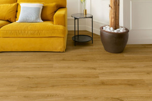 Quick-Step вініл Bloom Дуб ботанічний копчений, 33 клас, водостійкий, замковий, фаска 4v, брашований, підкладка, 6*209*1494 мм